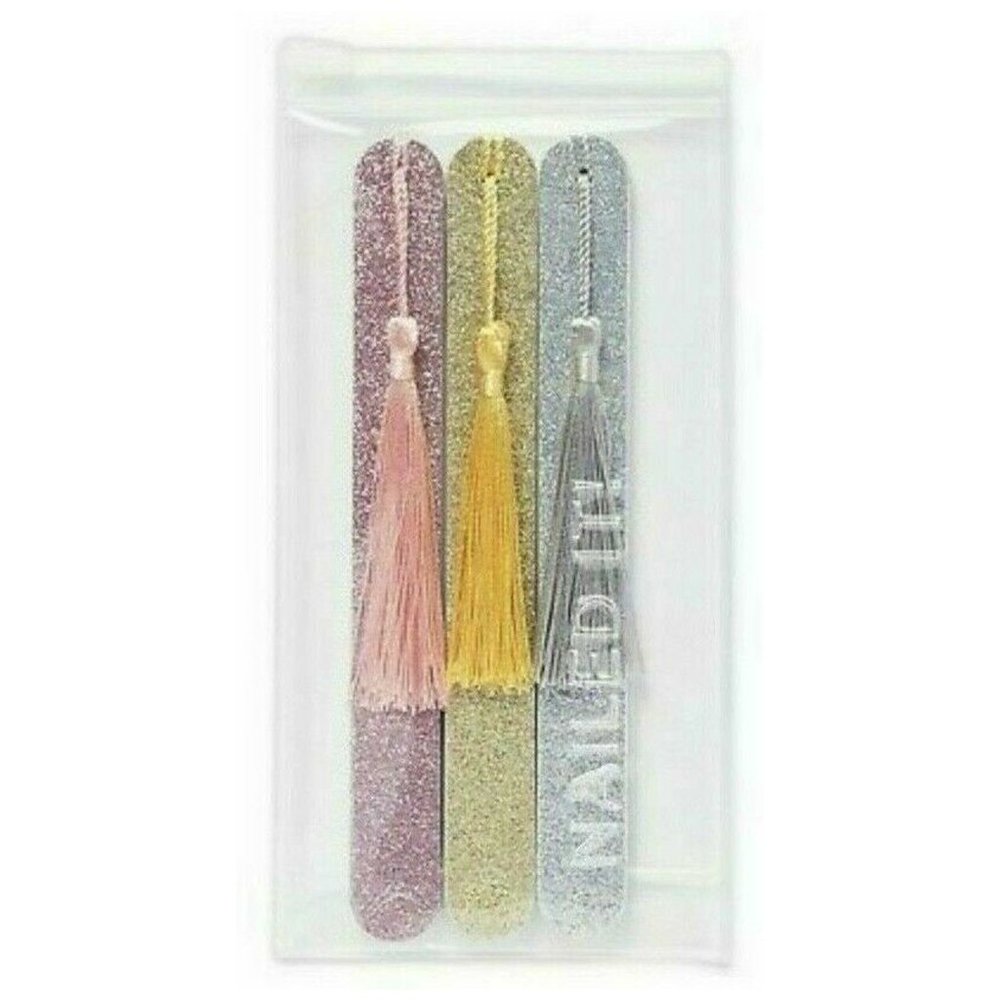Macy's Nailed It Set 3 Piece Glitter Nail Files in Case